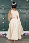 Shop_Shruti Jalan_Off White Georgette, Net Sequins, Embroidery, Mirrors Lehenga Set _at_Aza_Fashions
