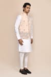 Buy_Arihant Rai Sinha_Peach Embroidery Nehru Jacket _Online_at_Aza_Fashions