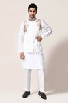 Shop_Arihant Rai Sinha_Off White Embroidery Hand Nehru Jacket _Online_at_Aza_Fashions
