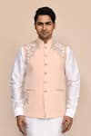 Buy Arihant Rai Sinha Rose Gold Terrycloth Embroidery Pink Hand Work Bundi Set Online at Aza Fashions Buy_Arihant Rai Sinha_Rose Gold Terrycloth Embroidery Pink Hand Work Bundi Set _Online_at_Aza_Fashions