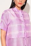 Shop Linetribe_ Purple Viscose, Silk Collared Auralis Asymmetric Shirt Dress Online at Aza Fashions Shop_Linetribe__Purple Viscose, Silk Collared Auralis Asymmetric Shirt Dress _Online_at_Aza_Fashions