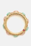 Shop Ruby Raang Multi Color Gemstones, Stones, Rhinestones Kundan Studded Bracelet Online at Aza Fashions Shop_Ruby Raang_Multi Color Gemstones, Stones, Rhinestones Kundan Studded Bracelet _Online_at_Aza_Fashions