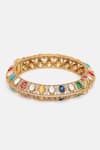 Buy Ruby Raang Multi Color Stones, Crystals Kundan Studded Bracelet Online at Aza Fashions Buy_Ruby Raang_Multi Color Stones, Crystals Kundan Studded Bracelet _Online_at_Aza_Fashions