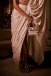 Buy_Babita Malkani_Ivory Silk , Sequins, Tassels, Pre-draped Saree And Embroidered Blouse 