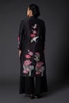 Shop Balance By Rohit Bal Black Chanderi Silk, Cotton Embroidery Mandarin Collar Printed And Tunic Set at Aza Fashions Shop_Balance By Rohit Bal_Black Chanderi Silk, Cotton Embroidery Mandarin Collar Printed And Tunic Set _at_Aza_Fashions