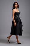 Buy_Deepika Arora_Black Beads, Applique Sweetheart Neck Strapless Embellished Bodice Midi Dress _Online_at_Aza_Fashions