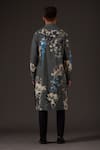Shop_Balance By Rohit Bal_Gray Cotton Floral Digital Print Kurta Set _at_Aza_Fashions