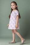 Petite Pomme_Pink Cotton Printed Dress _Online_at_Aza_Fashions