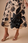 Buy Shriya Som Black Tulle Sequins, Beads, Applique, Embroidery 3d Floral Beaded Midi Dress Online at Aza Fashions Buy_Shriya Som_Black Tulle Sequins, Beads, Applique, Embroidery 3d Floral Beaded Midi Dress _Online_at_Aza_Fashions