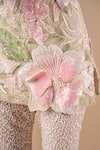 Shop_Shriya Som_Pink Tulle Embroidery, Beads, Lace, Beaded Floral Tunic And Ombre Pant Set _Online_at_Aza_Fashions