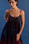 Buy_Cedar & Pine_Multi Color Satin, Tulle Beads, Sequins Scoop Neck Euphoria Embroidered Gown _Online_at_Aza_Fashions