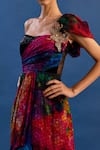 Shop_Cedar & Pine_Multi Color Tulle, Satin Sequins, Brooches Carnie One Shoulder Embroidered Gown _Online_at_Aza_Fashions