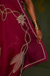 Sitaraa_Purple , Organza Embroidery, Metallic Thread Pritha Saree With Blouse _Online_at_Aza_Fashions