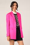 Buy_Payal Pratap_Fuchsia Satin Collared Brunonii Jacket _at_Aza_Fashions