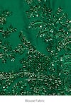 Shop_Anushree Reddy_Green Embroidery, Sequins Saree With Unstitched Blouse Piece _Online_at_Aza_Fashions