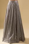 Tarun Tahiliani_Gray Sequins Sweetheart Neck Embellished Lehenga Set With Corset _Online_at_Aza_Fashions