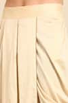 Buy_Mayank Modi - Men_Beige Silk, Cotton Pleated Dhoti Pant 