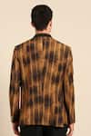Shop_Mayank Modi - Men_Brown Muslin Abstract Pattern Bandhgala _at_Aza_Fashions