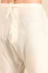 Mayank Modi - Men_Ivory Chanderi Jaquard Pattern Kurta And Churidar Set _Online_at_Aza_Fashions
