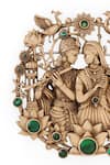 Shop_Cosa Nostraa_Gold Gemstones Divine Love Krishna Radha Brooch 
