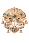 Cosa Nostraa Gold Gemstones Regal Carousel Pin at Aza Fashions Cosa Nostraa_Gold Gemstones Regal Carousel Pin _at_Aza_Fashions
