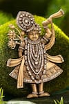 Buy_Cosa Nostraa_Gold Crystals, Rhinestones Divine Shrinathji Brooch _at_Aza_Fashions
