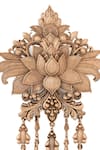 Buy_Cosa Nostraa_Gold Tassels, Metallic Thread Lotus Splendor Brooch 
