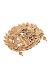 Buy_Cosa Nostraa_Gold Gemstones Royal Radha-krishna Brooch _Online_at_Aza_Fashions