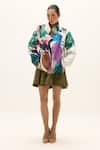 Kharakapas_Multi Color Cotton High Neck Pangong Printed Jacket _Online_at_Aza_Fashions