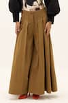 Buy_Kharakapas_Brown Cotton, Twill Russet Pant 