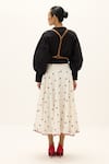 Shop_Kharakapas_White Cotton Mistwalk Printed Skirt _at_Aza_Fashions