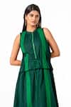 K-Anshika_Green Cotton Round Neck Striped Sleeveless Maxi Dress _Online_at_Aza_Fashions