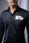 Buy SALIL BHATIA Black Cotton Giza Shirt Online at Aza Fashions Buy_SALIL BHATIA_Black Cotton Giza Shirt _Online_at_Aza_Fashions