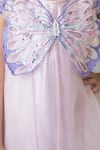 Shop_Label Neeti_Purple Organza Sequins, Pearls Lilac Butterfly Fairy Dress _Online_at_Aza_Fashions