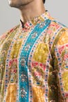 Buy_Arihant Rai Sinha_Multi Color Cotton, Polyester, Viscose Geometric Floral Thread And Kurta Set 