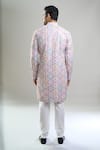 Shop_Arihant Rai Sinha_Cream Cotton, Polyester, Viscose Embroidery, Sequins, Geometric And Kurta Set _at_Aza_Fashions