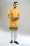 Buy Arihant Rai Sinha Yellow Cotton, Polyester, Viscose Embroidery, Sequins Thread And Kurta Set Online at Aza Fashions Buy_Arihant Rai Sinha_Yellow Cotton, Polyester, Viscose Embroidery, Sequins Thread And Kurta Set _Online_at_Aza_Fashions