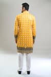 Shop Arihant Rai Sinha Yellow Cotton, Polyester, Viscose Embroidery, Sequins Thread And Kurta Set at Aza Fashions Shop_Arihant Rai Sinha_Yellow Cotton, Polyester, Viscose Embroidery, Sequins Thread And Kurta Set _at_Aza_Fashions