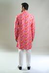 Shop_Arihant Rai Sinha_Pink Cotton, Polyester, Viscose Embroidery, Sequins Floral Thread And Kurta Set _at_Aza_Fashions