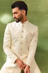 Buy Spring Break Cream , Silk, Satin Embroidery Sherwani Set Online at Aza Fashions Buy_Spring Break_Cream , Silk, Satin Embroidery Sherwani Set _Online_at_Aza_Fashions