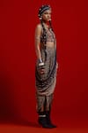 Buy_Aseem Kapoor_Gray Crepe Embroidery, Beads, Tassels Sadhvi Print Draped Saree With Blouse _Online_at_Aza_Fashions