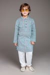 Buy Petite Pomme Green Cotton Abstract Printed Kurta And Pyjama Set at Aza Fashions Buy_Petite Pomme_Green Cotton Abstract Printed Kurta And Pyjama Set _at_Aza_Fashions