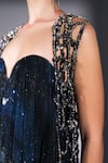 Buy_Nikita Mhaisalkar_Silver Tulle Beads, Stones Round Neck Rockstar Embroidered Sleeveless Gillet 