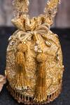 Shop_Nayaab By Sonia_Gold Beads, Sequins, Crystals, Stones, Tassels Water Embellished Potli _Online_at_Aza_Fashions