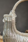 Shop_Nayaab By Sonia_Silver Chains, Tassels, Beads Hinted Sailor Metallic Bag _Online_at_Aza_Fashions