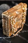 Buy_Nayaab By Sonia_Gold Beads, Sequins, Pearls Kasse Studded Box Clutch _Online_at_Aza_Fashions