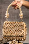 Buy_Nayaab By Sonia_Gold Crystals, Beads Aurora Embellished Bag _at_Aza_Fashions