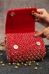 Buy_Nayaab By Sonia_Wine Crystals, Beads Aurora And Embellished Bag _Online_at_Aza_Fashions