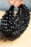 Buy_Nayaab By Sonia_Black Beads Pristine Sailor Teardrop Embellished Bag _Online_at_Aza_Fashions