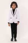 Shop_Partykles_White Classic Tuxedo Coat Pant Shirt And Bowtie _at_Aza_Fashions